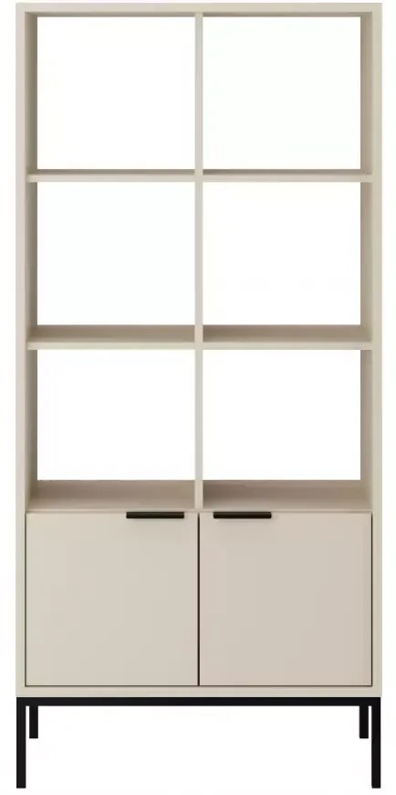 Knižnica Austin 80 cm kašmír/čierna