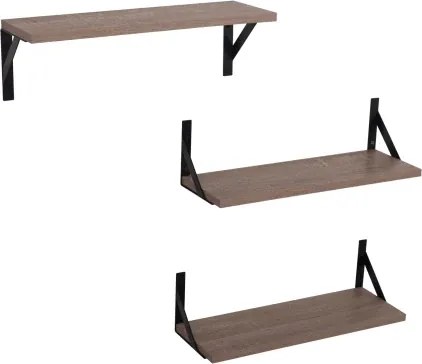 Súprava 3 kusov políc Lamezia, dub sonoma%