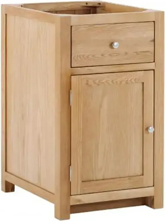 Dolná jednodverová kuchynská skrinka z masívu s otváraním vľavo a zásuvkou, 50×60×86 cm