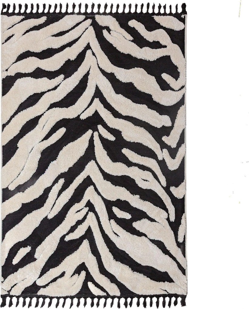 XXXLutz KOBEREC S VYSOKÝM VLASOM, 200/300 cm čierna Flair Rugs - Online Only bytové doplnky - 003165050603