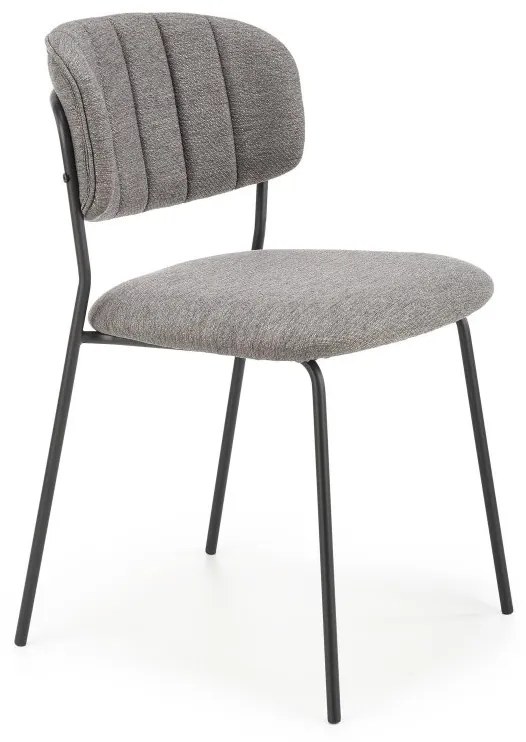 Jedálenská stolička K433 sivá / čierna Halmar