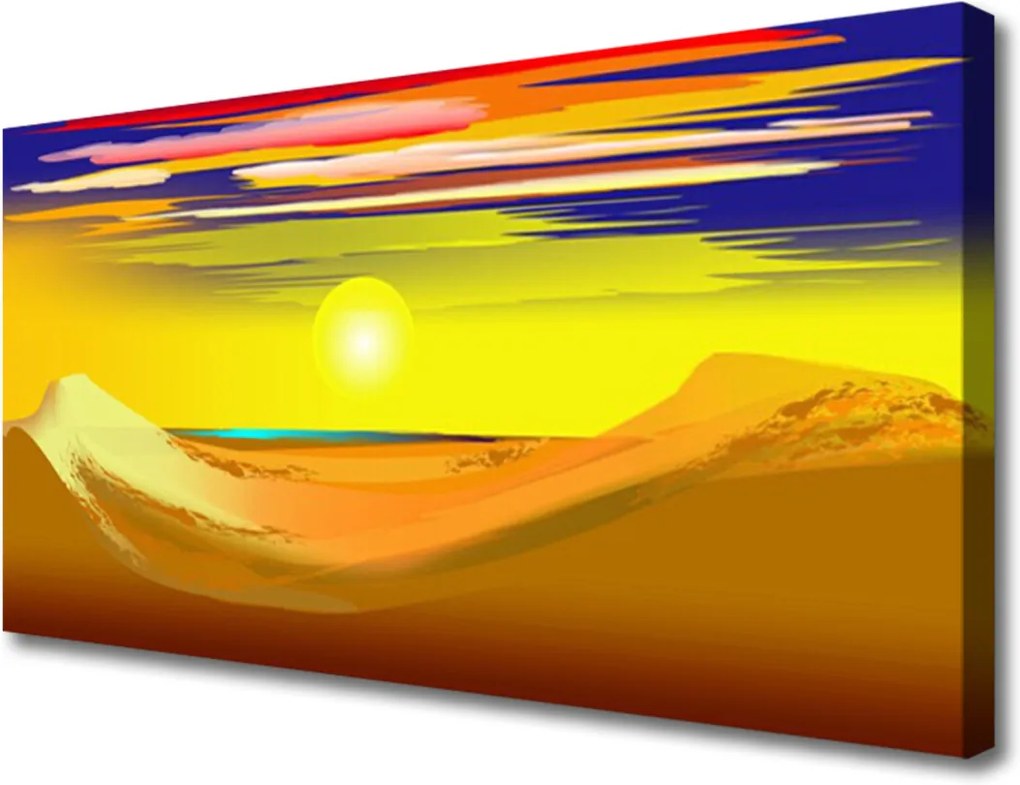 Obraz Canvas Púšť sĺnk umenie