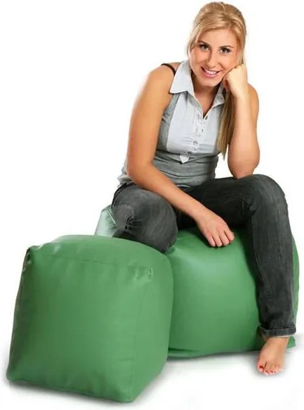 INTERMEDIC Sedací Vak Cube L 150L Farba: E18 - Žltá - slnko (Ekokoža)