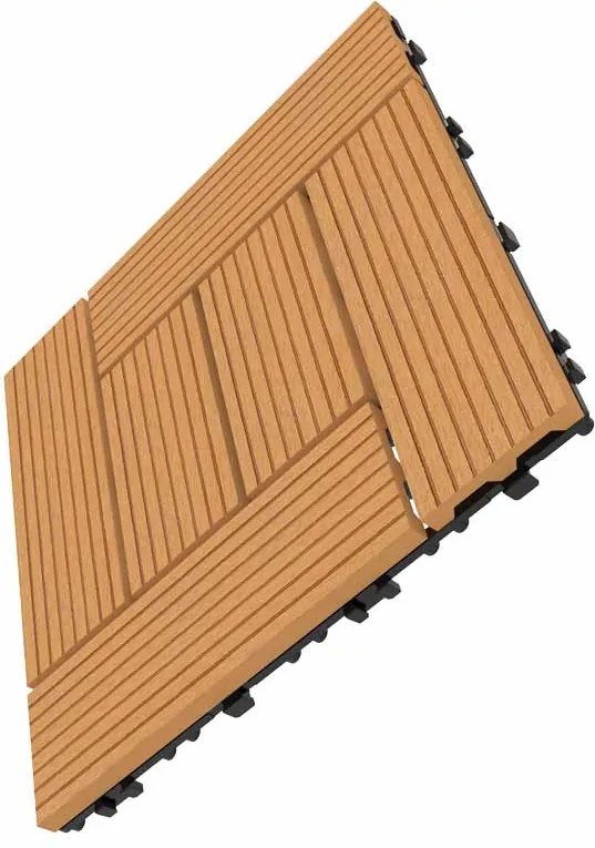 WPC dlaždica LEGI STYLE 30 x 30 cm, teak