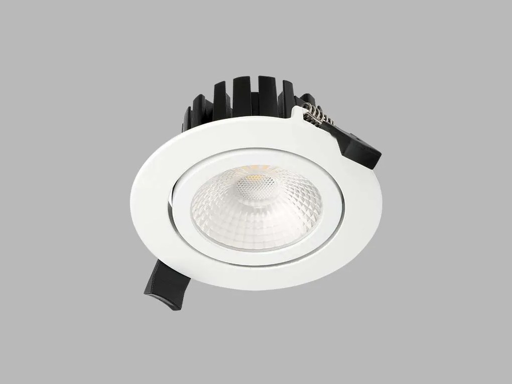 LED2 Vonkajšie zápustné bodové LED flexibilné osvetlenie MAX, 8W, denná biela, okrúhle, biele, IP65
