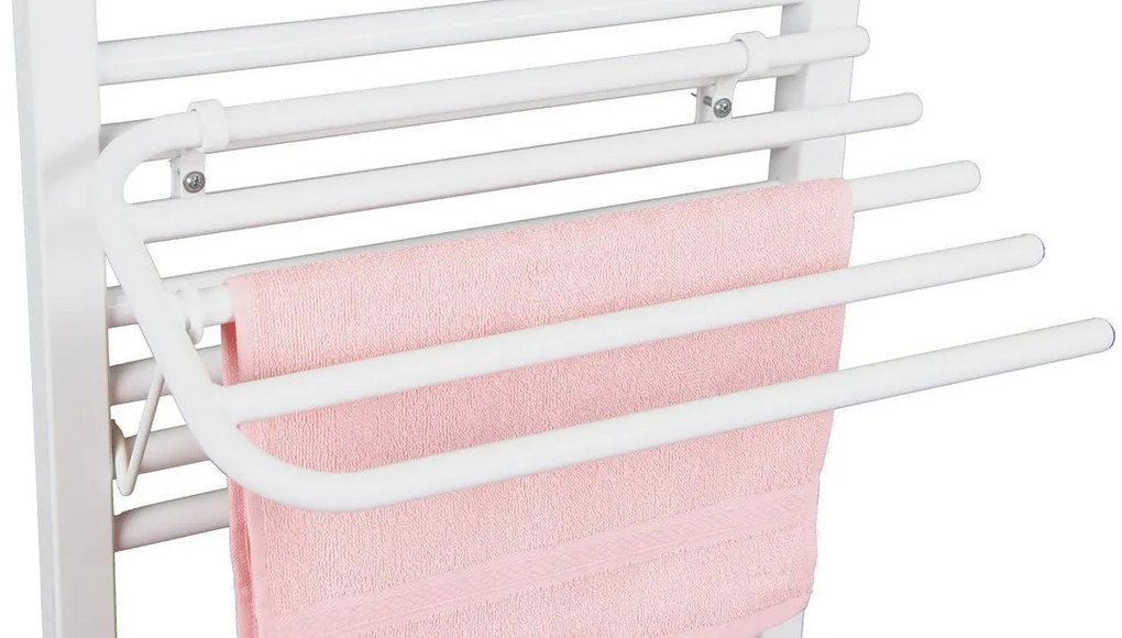 Aqualine Aqualine, Sušiak 4 uterákov na vykurovacie telesá, univerzálne upínanie, dĺžka 60cm, biela, 25-03-SV460