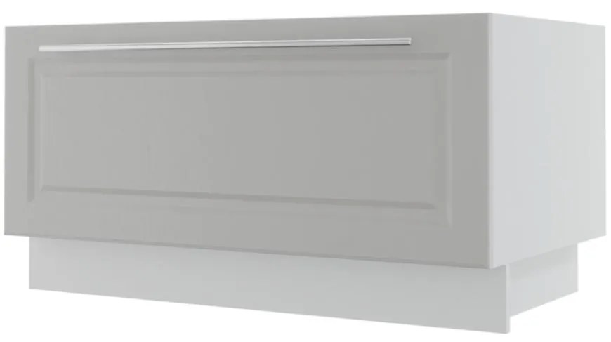 Kuchynská skrinka Emporium D1K/90 light grey stone/biela