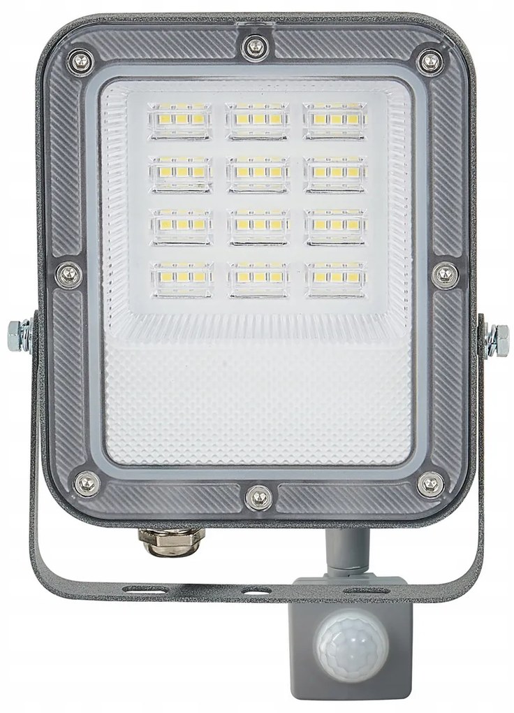 BERGE LED reflektor ODYN s pohybovým senzorom 30W - 2700lm - 4000K - IP66