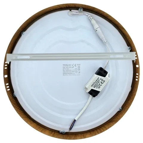 LED Stropné svietidlo RING LED/24W/230V 4200K pr. 28,5 cm hnedá