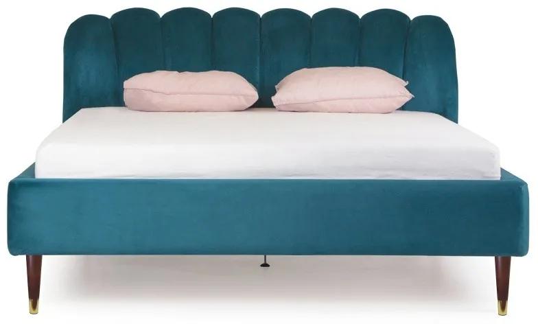 Hector Čalúnená posteľ Muse 160x200 dvojposteľ - zelená