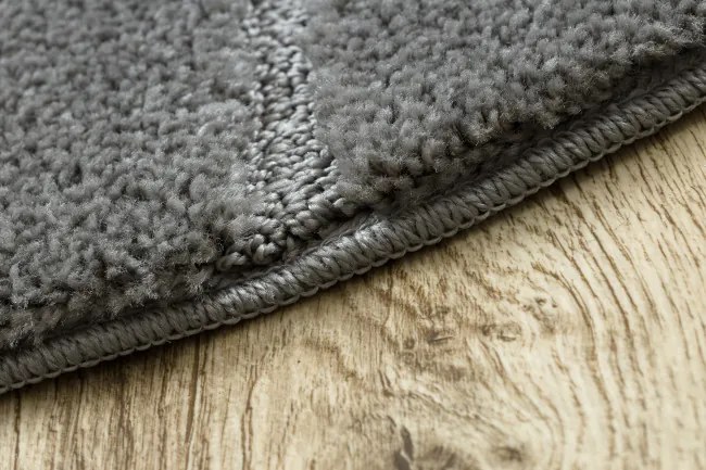 Kúpeľňový koberček SUPREME LINES línie, sivý kruh