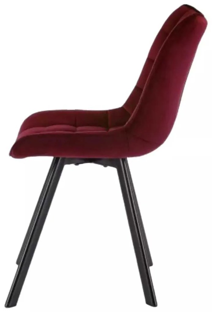 LuxuryForm DESIGN Jedálenská stolička ORLEN VELUR - vínová
