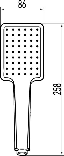 Sapho - Ručná sprcha matná čierna
