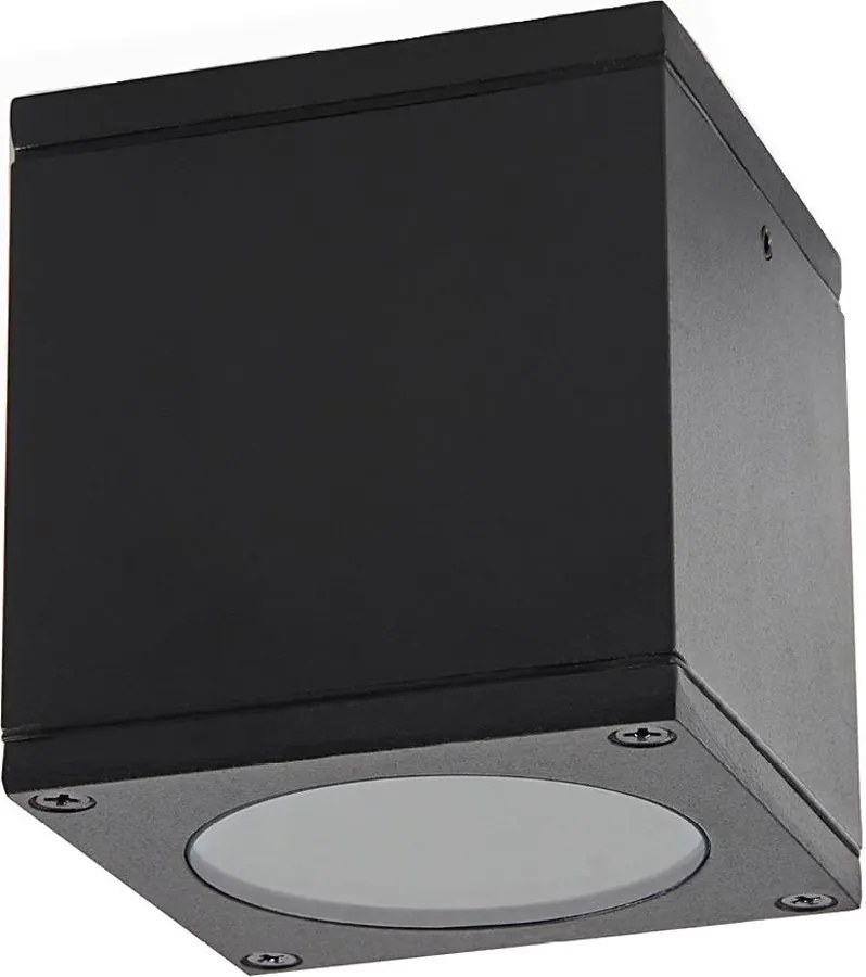 Vonkajšie bodové svietidlo 1xGU10/35W/230V IP54 hranatý čierna