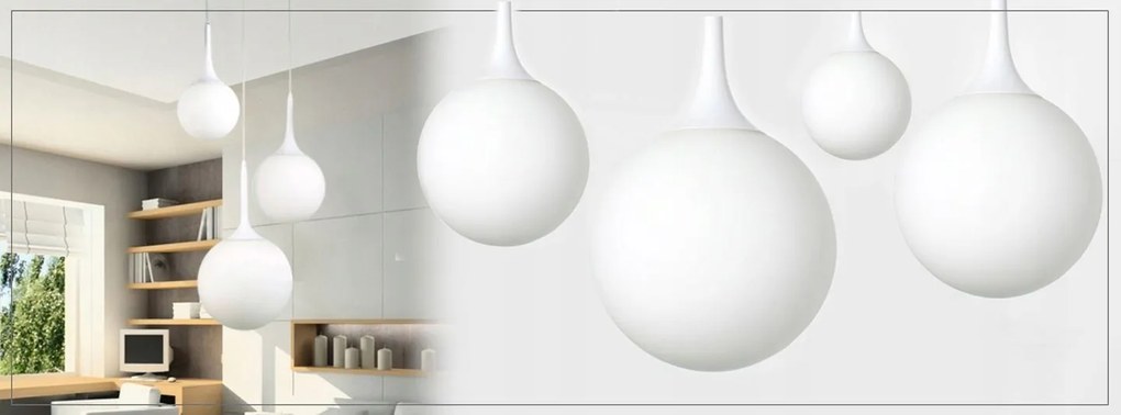 Toolight Toolight, závesné svietidlo Cary 25 JDL-18 1xE27, biela, OSW-00035