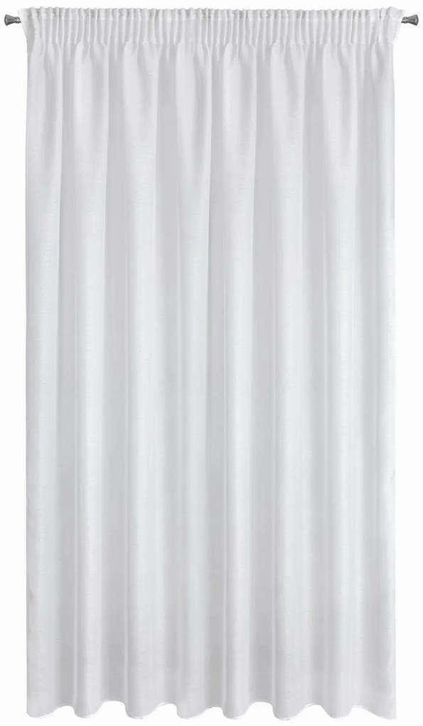 ZÁCLONA NA PÁSKE REBECCA 400X250 CM BIELA