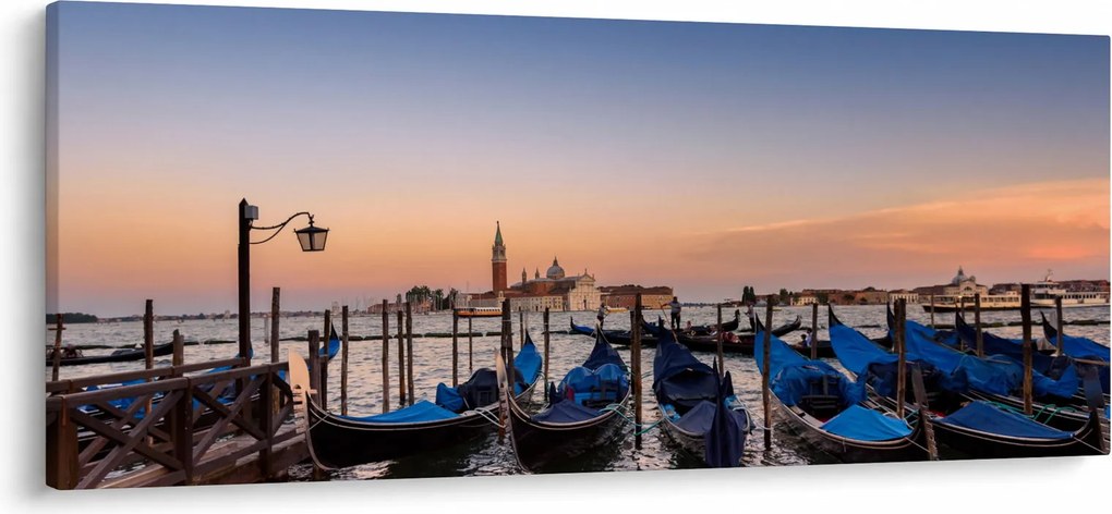 Obraz - talianska gondola (120x50 cm)