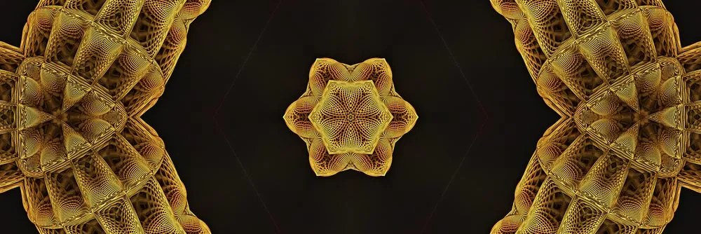 Obraz zaujímavá zlatá Mandala