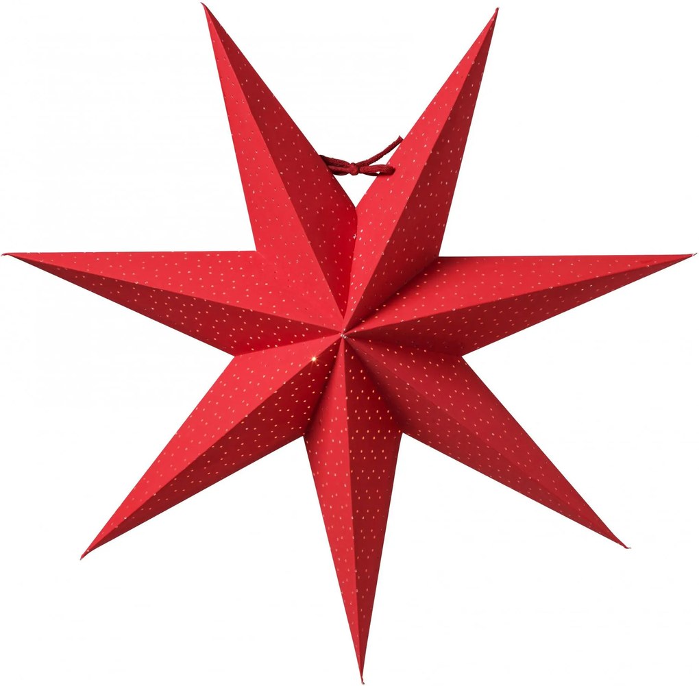 watt & VEKE Závesná svietiaca hviezda Aino Red 44 cm