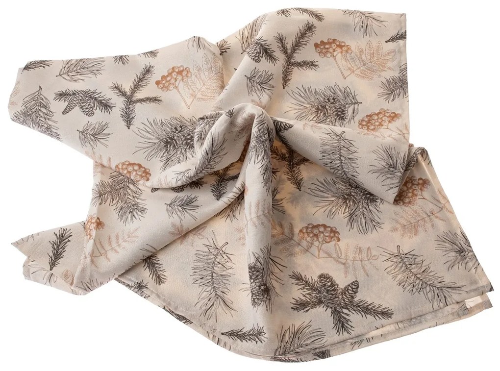 Vianočný Obrus ​​vodeodolný Ihličie, 140 x 140 cm