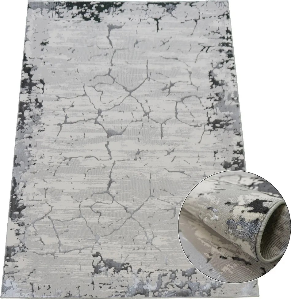 BE Koberec Allianz 6308 GREY – sivý obdĺžnikový Rozmer: 160x220 cm