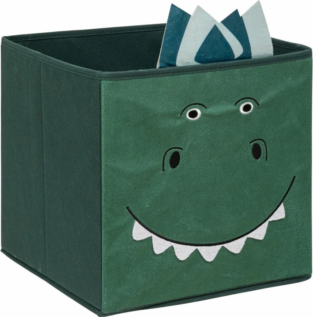 Skládací úložný box DINO zelený