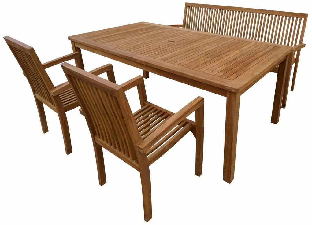 Záhradný stôl RIVIERA teak