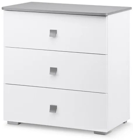 Komoda PABIS 87x83 cm biela/šedá