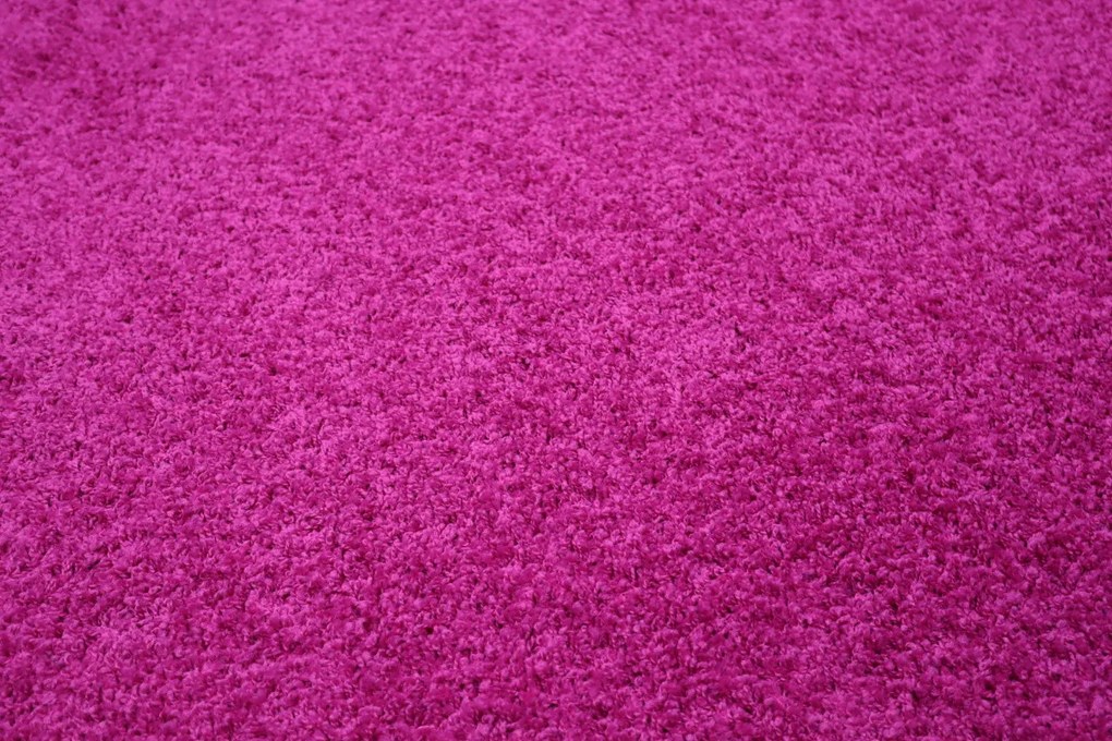 Vopi koberce Kusový koberec Color Shaggy ružový štvorec - 80x80 cm