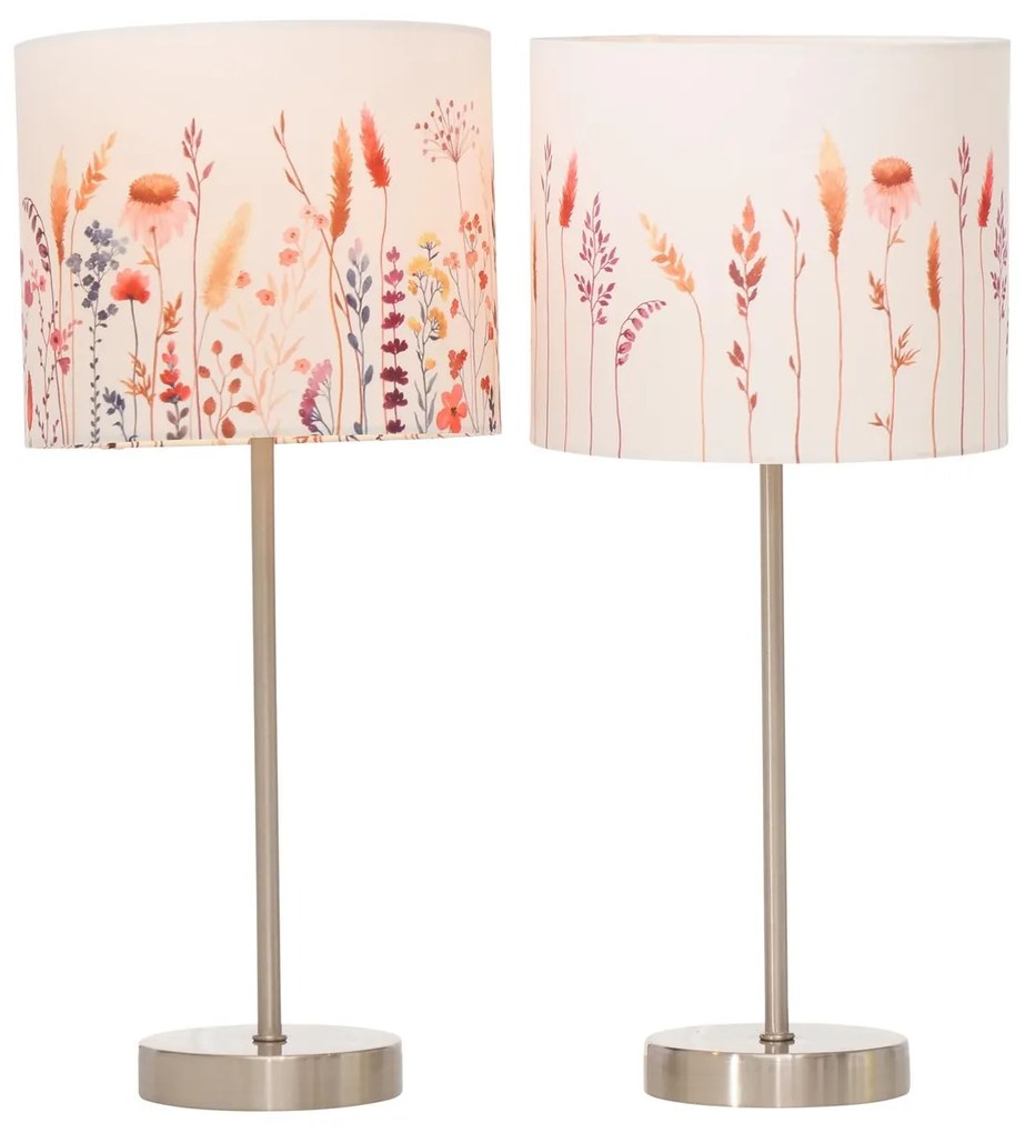 Stolová lampa Kornelia s kvetinovým vzorom Variant: A