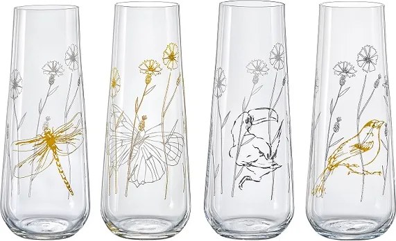 VÝPREDAJ Crystalex Poháre na prosecco MEADOW 250 ml