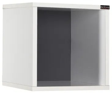 Nástenná polica 33x33 cm biela