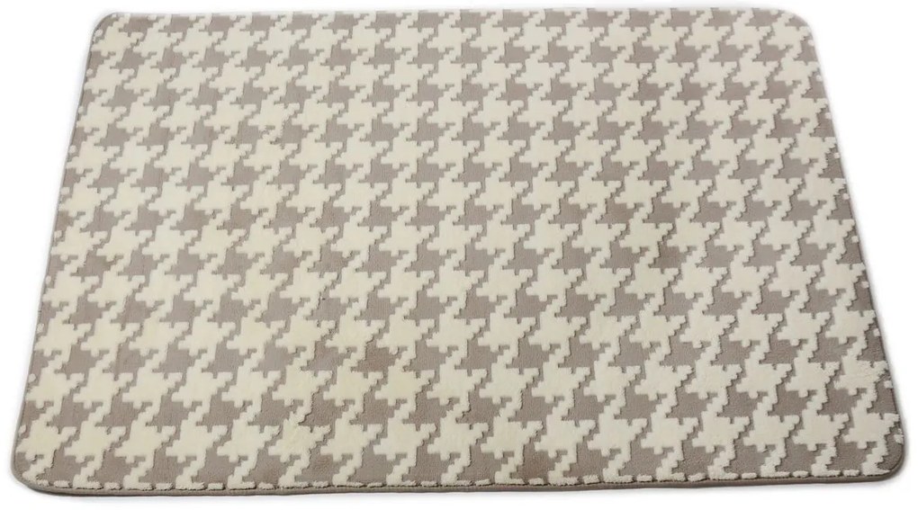 Tutumi Clover, plyšový koberec 120x170 cm, béžová, SHG-04015