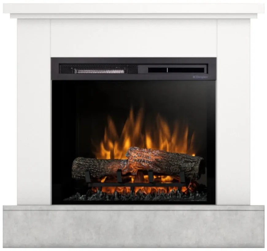 Elektrický krb Jukon 23 biely/beton