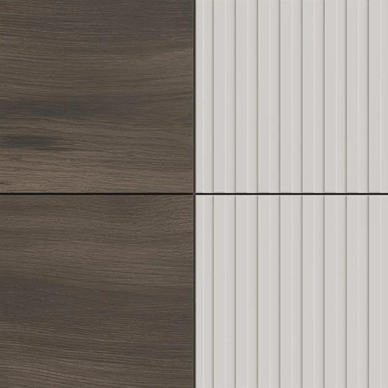 Komoda Random 100 cm kašmír/ořech