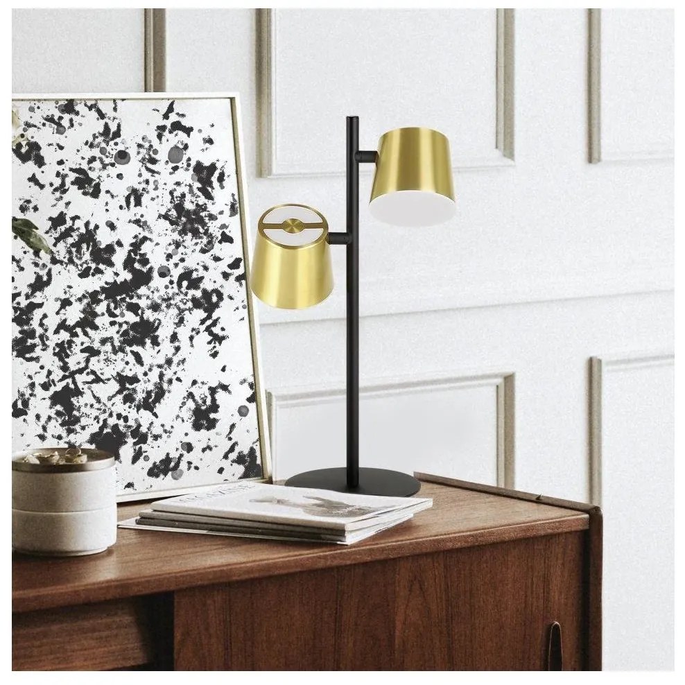 Eglo 39986 - LED Stolná lampa ALTAMIRA 2xGU10/4,6W/230V 3000K zlatá