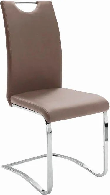 XXXLutz STOLIČKA S PRUŽNÝM PODNOŽÍM, vzhľad kože, cappuccino Carryhome - Stoličky - 000575045803