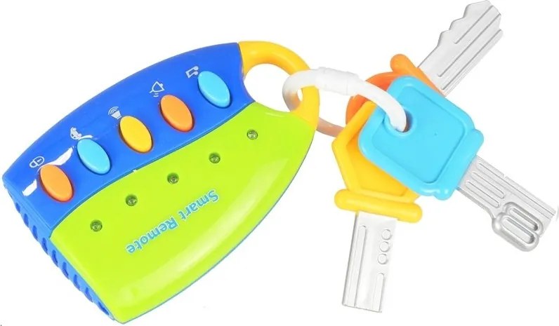 LEAN Toys Zvuková vzdelávacia sada „Vodič“ – kľúče a diaľkový ovládač
