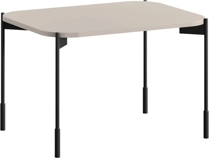 Kávový stolík Sonatia 70 cm obdĺžnikový na kovových nohách - kašmír