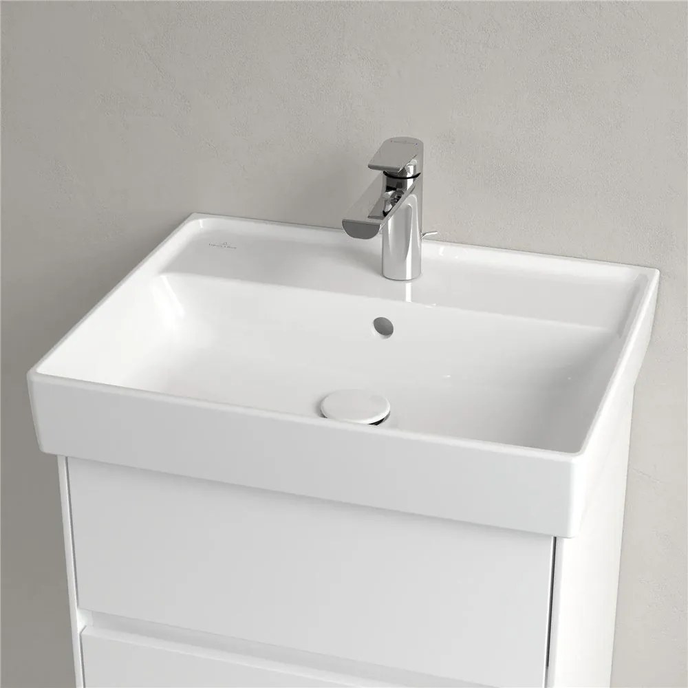 VILLEROY &amp; BOCH Collaro závesné umývadlo s otvorom, s prepadom, 550 x 440 mm, biela alpská, 4A335501