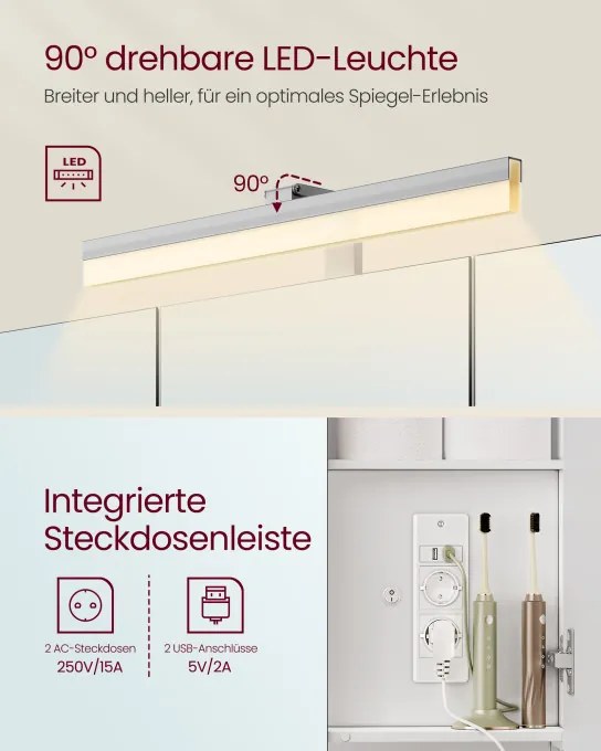 Zrkadlová skrinka BBK136W01