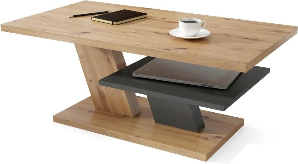 CLIFF dub artisan / antracit, konferenční stolek