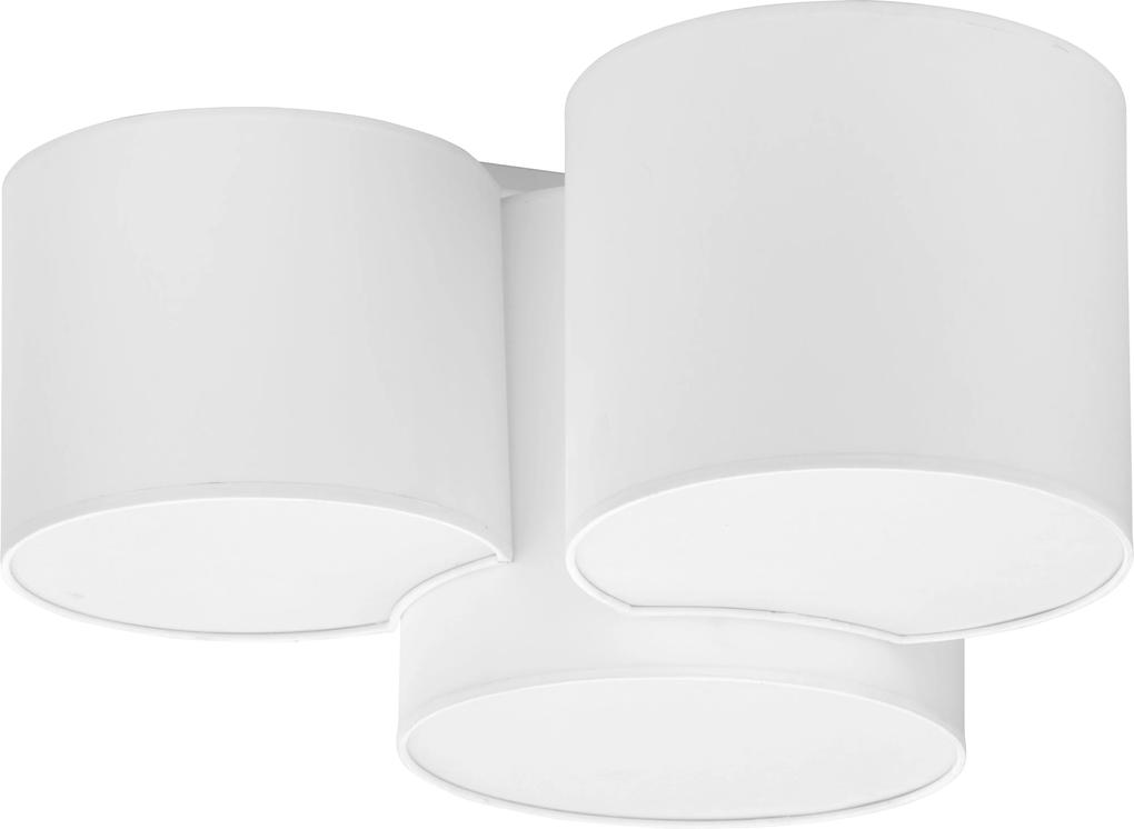 TK-LIGHTING Moderné stropné svietidlo MONA WHITE, 3xE27, 60W, biele