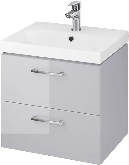 CERSANIT - SET skrinka + umývadlo, sivý lesk, LARA COMO 50, S801-215