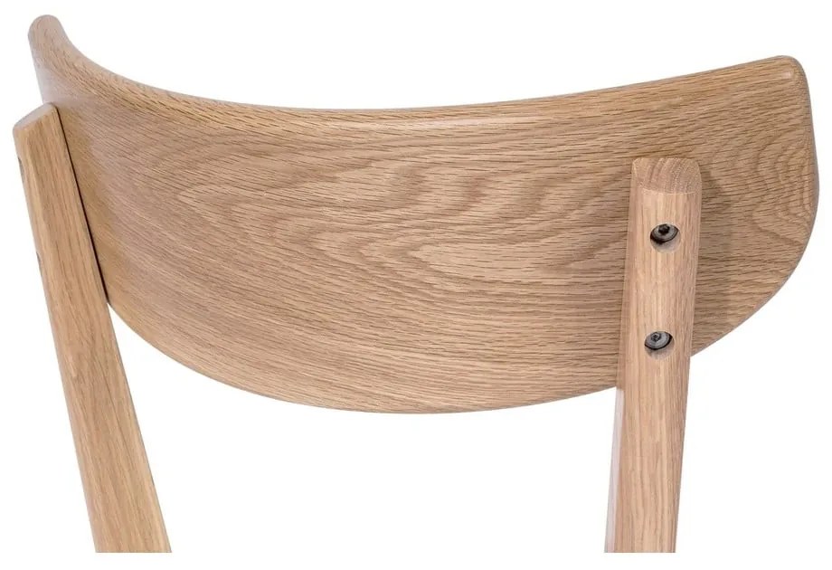 Jedálenská stolička z dubového dreva s bielym sedákom Arch - Bonami Essentials