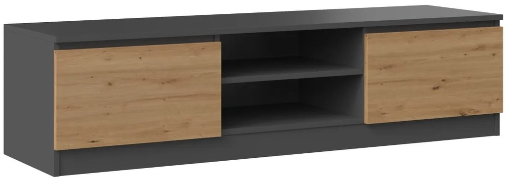 TV stolík Malwa 140 cm antracit/dub artisan