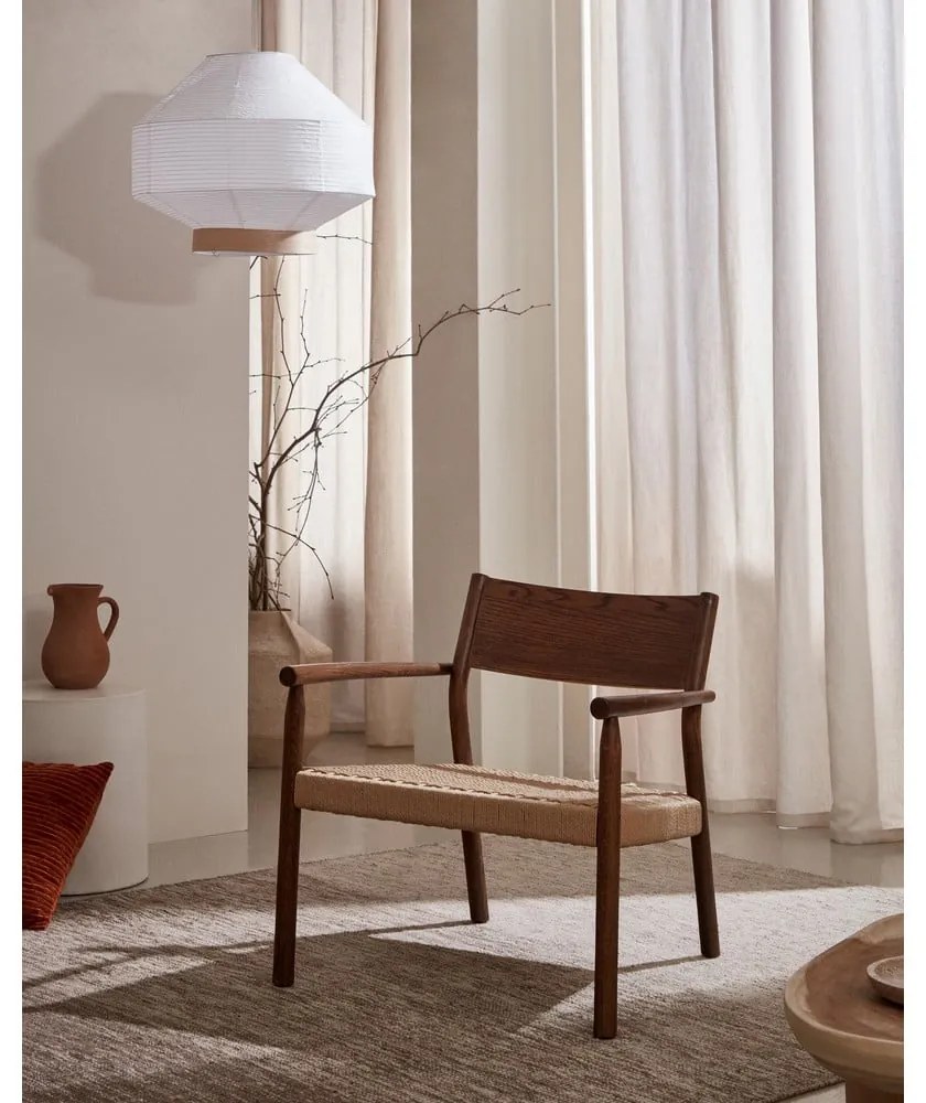 Kreslo s výpletom v prírodnej farbe Yalia – Kave Home