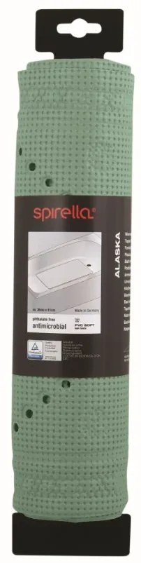 Spirella Protišmyková podložka do vane ALASKA, zelená, 91 x 36 cm
