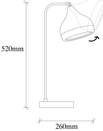 Stolná lampa YILDO 1xE27/40W/230V