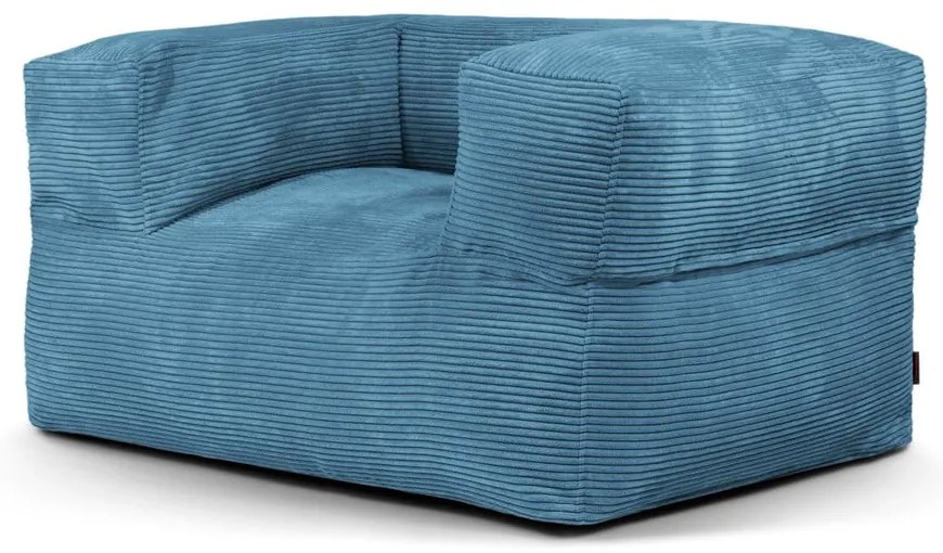 Modrý menčestrový sedací vak MooG – SLOWDOWN